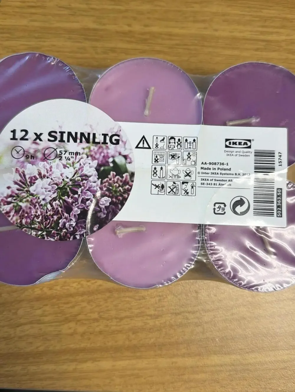 The IKEA Sinnlig Scented Candle, 12-tealights 2 1/4